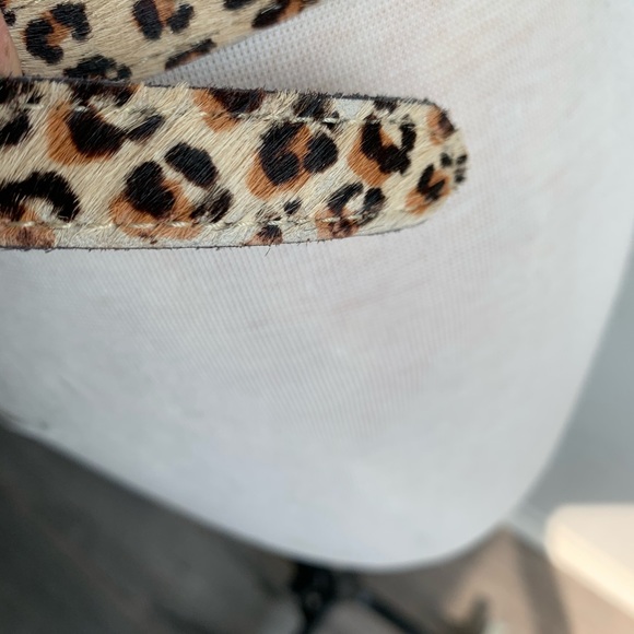 Vintage leopard print leather belt - Picture 3 of 8